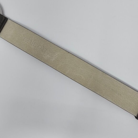 Chico's Metallic Adjustable Leather Cinch Belt with Rhinestone Buckle, S/M - Picture 12 of 12